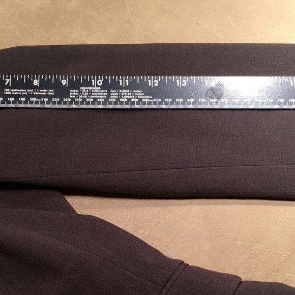 𝅺new YORK & COMPANY STRETCH Career Blazer Jacket, DARK BROWN, NWOT, Size 14 - Picture 7 of 9